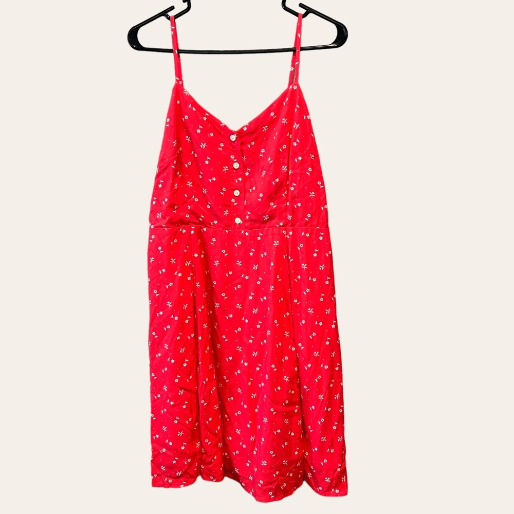 Gap | Pink Floral Spaghetti Strap V Neck Dress | Size 10P | NWT